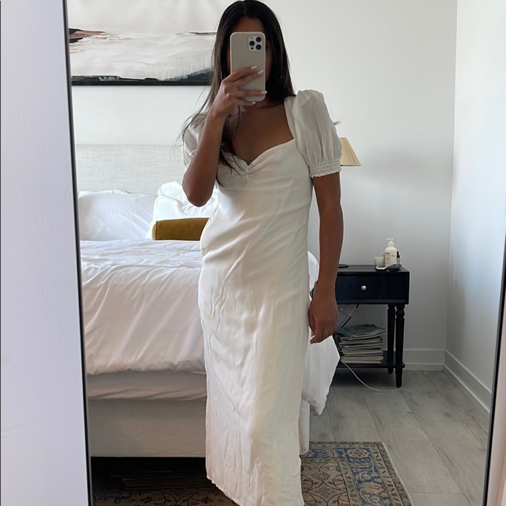 reformation dress! perfect for brides